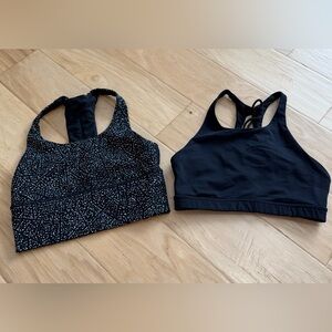 Lululemon size 2 sports bras.